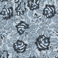 Seamless pattern with grow roses flowers
