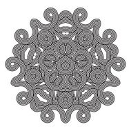 celtic knot pattern card mandala amulet N3