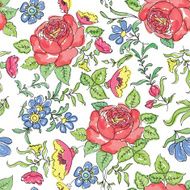 Floral seamless background Flower pattern N2