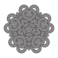 celtic knot pattern card mandala amulet N5