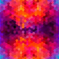 Abstract colorful honeycomb pattern background