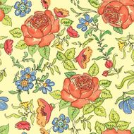 Floral seamless background Flower pattern N3