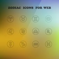 Zodiac icons for your design N5