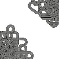 Line Retro Ornament