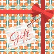 Gift with geometric patterns