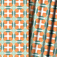 Seamless geometric floral pattern N54