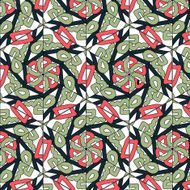 Lace floral ethnic ornament seamless pattern N5