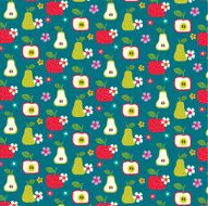 fruit and flower pattern
