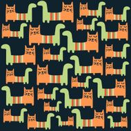SEamless pattern with cats N11