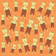 Seamless pattern with bears N7
