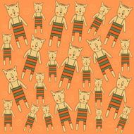 Seamless pattern with bears N8