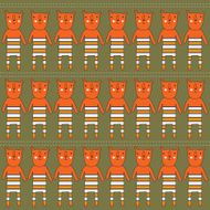 Seamless pattern with bears N9