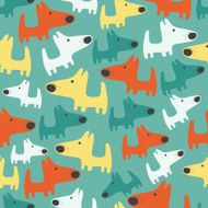 Seamless pattern with dogs N4