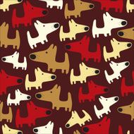 Seamless pattern with dogs N6