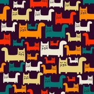 SEamless pattern with cats N12