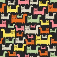 SEamless pattern with cats N14