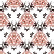 Lace floral ethnic ornament seamless pattern N8