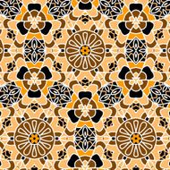 Primitive simple retro seamless pattern mosaic N7