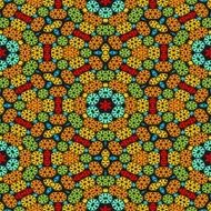 Background tile with small floral patterns N2