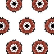 Lace floral ethnic ornament seamless pattern N9