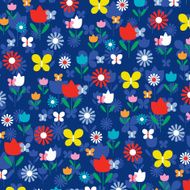 Butterflies and flowers N4