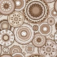 Morocco Pattern in Coffee Colors