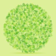 Meadow Circle Abstract Network Pattern