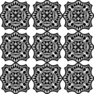 Seamless Monochrome Abstract Pattern