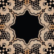 Lacy elegant frame Invitation card