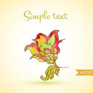 indian watercolor element greeting card N2