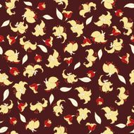 cute flowers seamless vector pattern