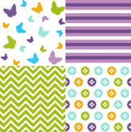 Seamless pattern easter set