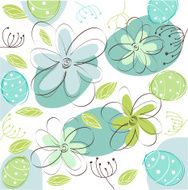 floral easter card