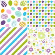 Seamless pattern easter set N2