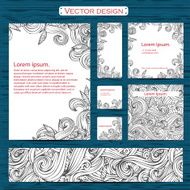 Set of two watercolor zebra business cards on a background