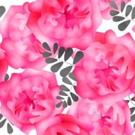 Seamless watercolors flowers pattern background N3