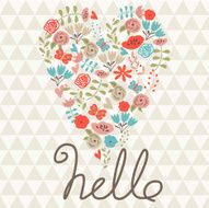 Floral heart N35