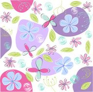 floral easter greeting card N3