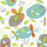 floral easter greeting card N5