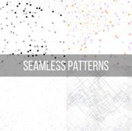 Molecular structure backgrounds seamless patterns Business templates for webdesign science N2