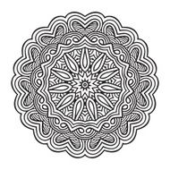 celtic knot pattern card mandala amulet N7
