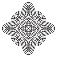 celtic knot pattern card mandala amulet N8