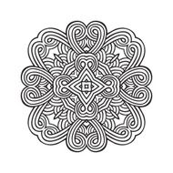 celtic knot pattern card mandala amulet N9