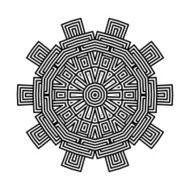 celtic knot pattern card mandala amulet N10