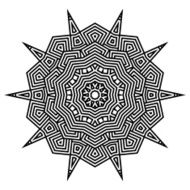 celtic knot pattern card mandala amulet N11