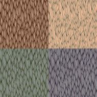 Vector seamless patterns with curvy elements