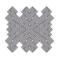 celtic knot pattern card mandala amulet N12