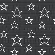 Lace seamless pattern with stars