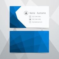 Business Cards Polygonal design Vector illustration