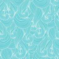 Vector seamless abstract pattern with waves and cloud N4